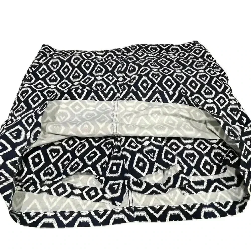 Karen Scott Navy Print‎ Skort Size 14